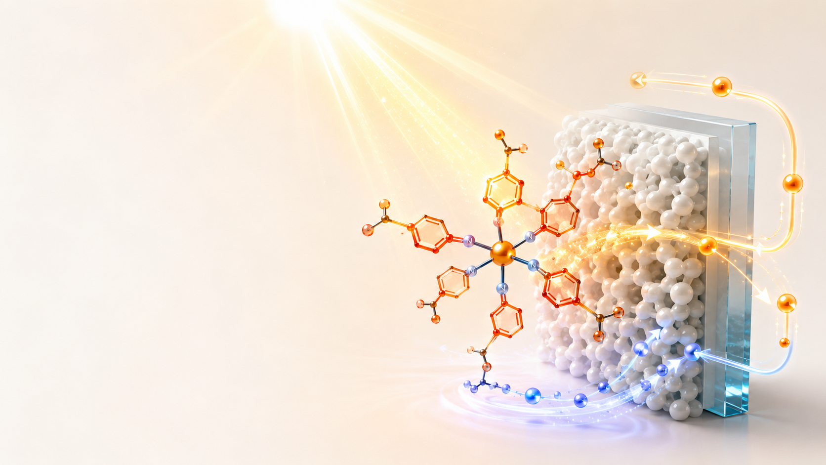 Solar energy conversion research graphic